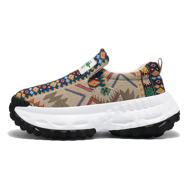 Platform Height Increasing Slip-on Casual Sneakers Trendy Shoes foto 3