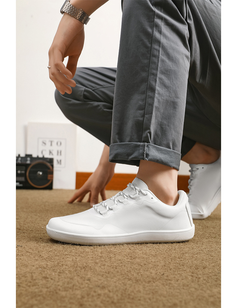 Breathable Mesh Low-top Lace-up Men's Casual Shoes foto 5