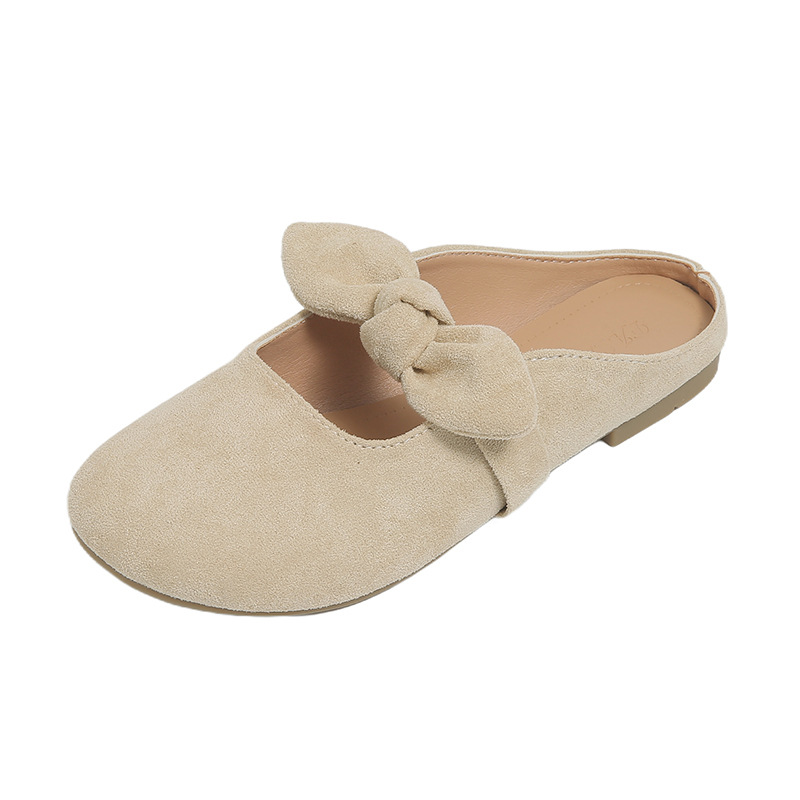 Plus Size Women's Shoes Bow Toe Half Slippers foto 4