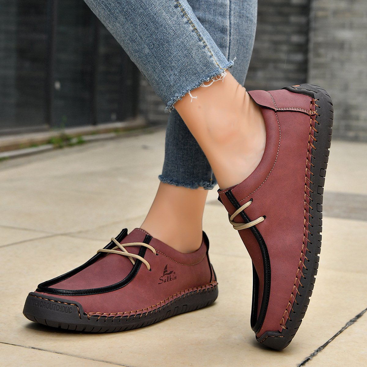 Versatile Casual Soft-soled Lace-up Shoes foto 2