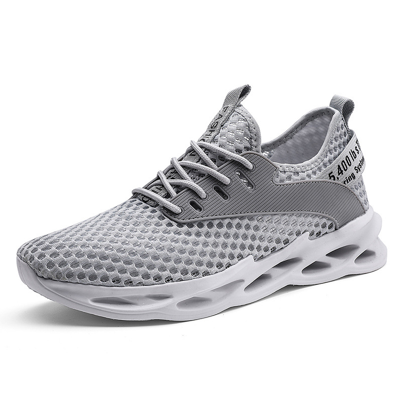 Spring And Summer Plus Size Running Men's Casual Flying Woven Shoes foto 2