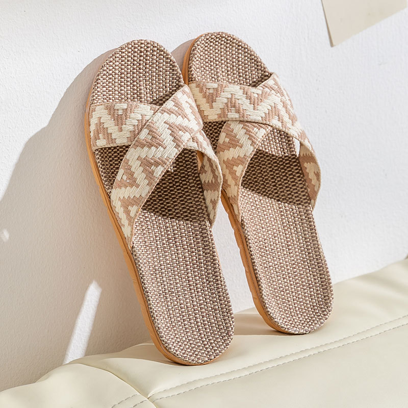 Couple Non-slip Cotton Linen Eva Soft Bottom Fashion Japan And South Korea Sandals foto 5