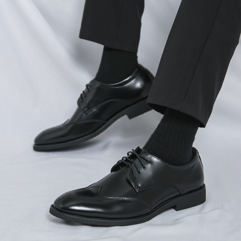 Plus Size Men's Leather Shoes Formal Wear foto 2