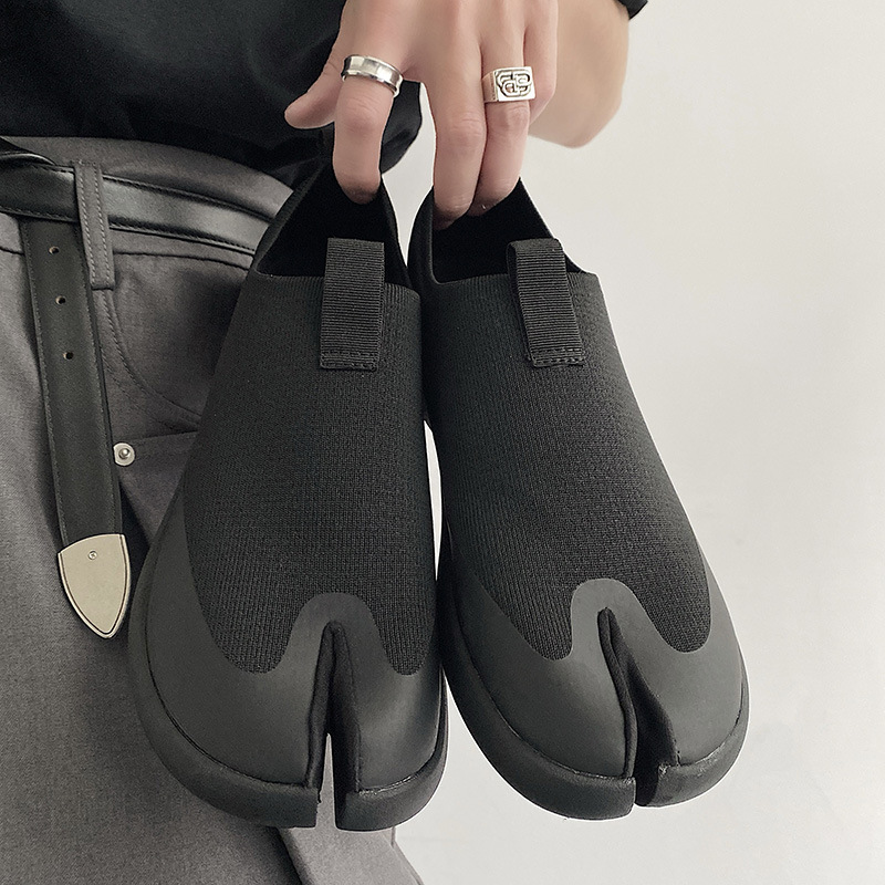 Lightweight Soft Bottom Loafers Split Toe Half Slippers foto 2
