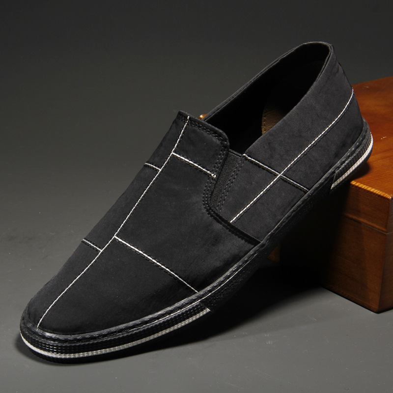 Men's Slip-on Canvas Shoes Low-top Shoes foto 3