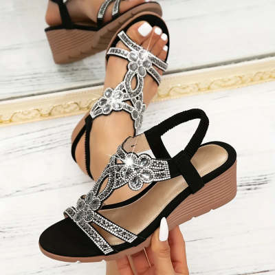 Bohemian-style Thick-soled Wedge Sandals foto 4