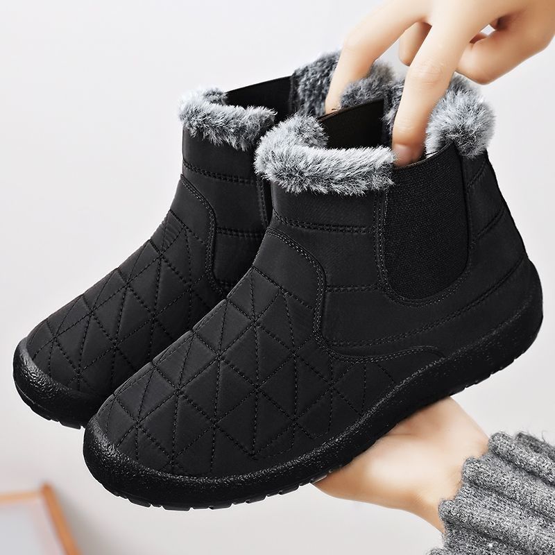 Womens Fleece-Lined Waterproof Non-Slip Insulated Extra-Thick Shoes foto 3