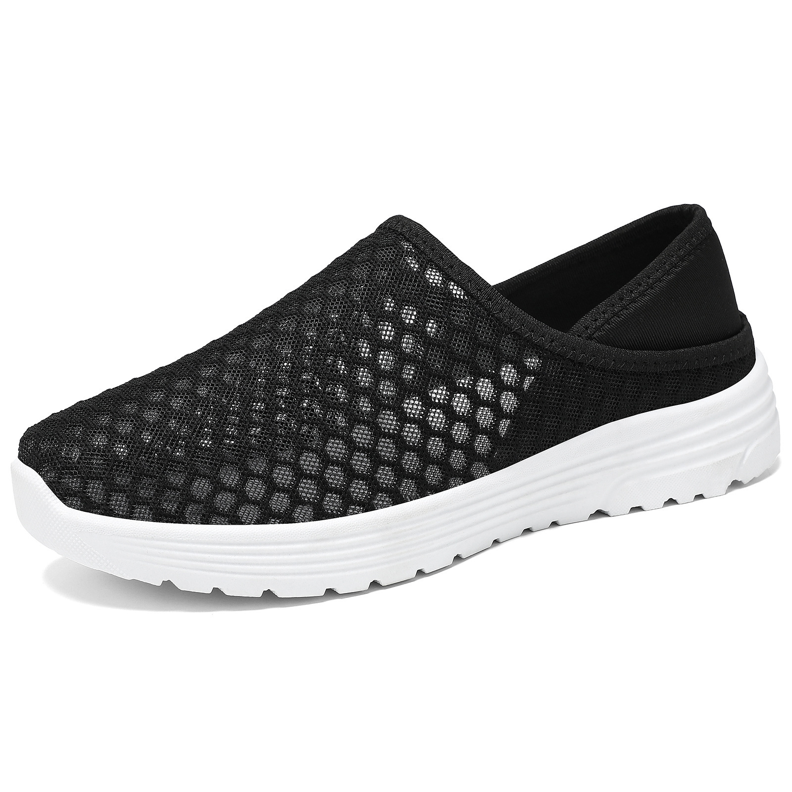 Large Size Lightweight Breathable Mesh Hole Half Slippers foto 2