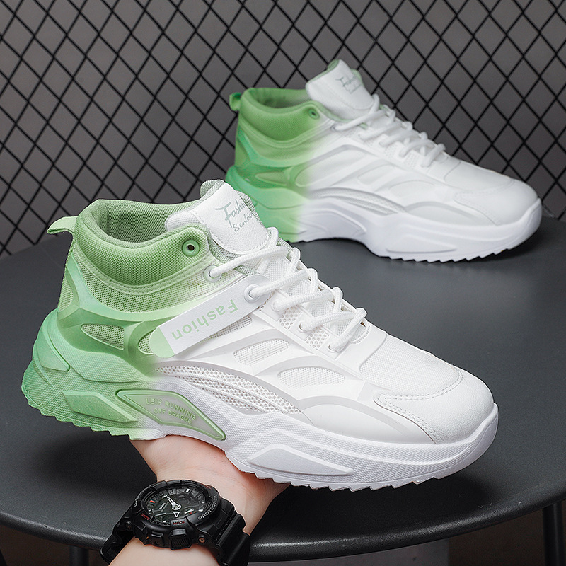 Men's Sports Casual Thick Bottom Wear-resistant High-top Shoes foto 4