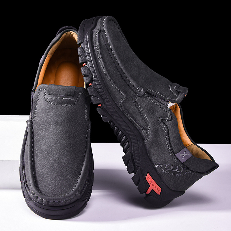 Men's Plus Size Casual Loafers Non-slip Breathable Latex Insole foto 2