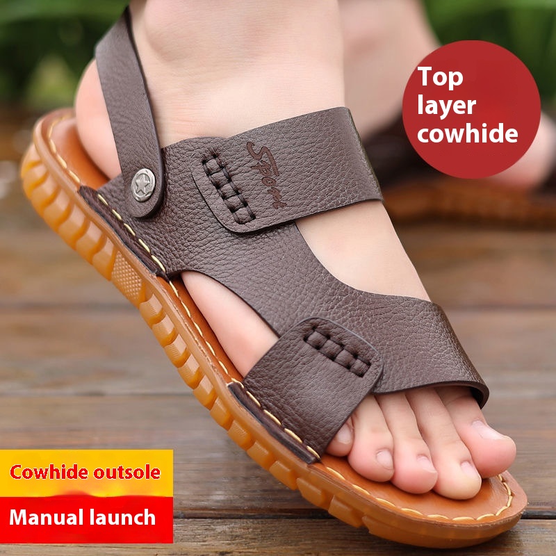 Men's Casual Beach Shoes Non-slip Tendon Bottom foto 2