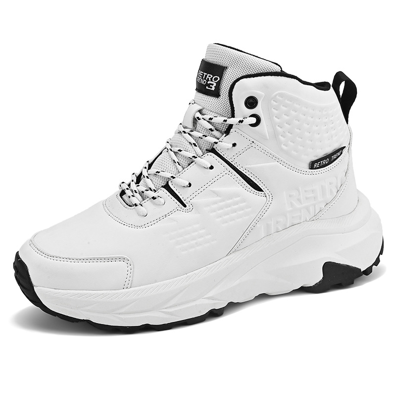 Men's And Women's Casual Couple Leather Surface Sneakers Outdoor Travel Shoes foto 5