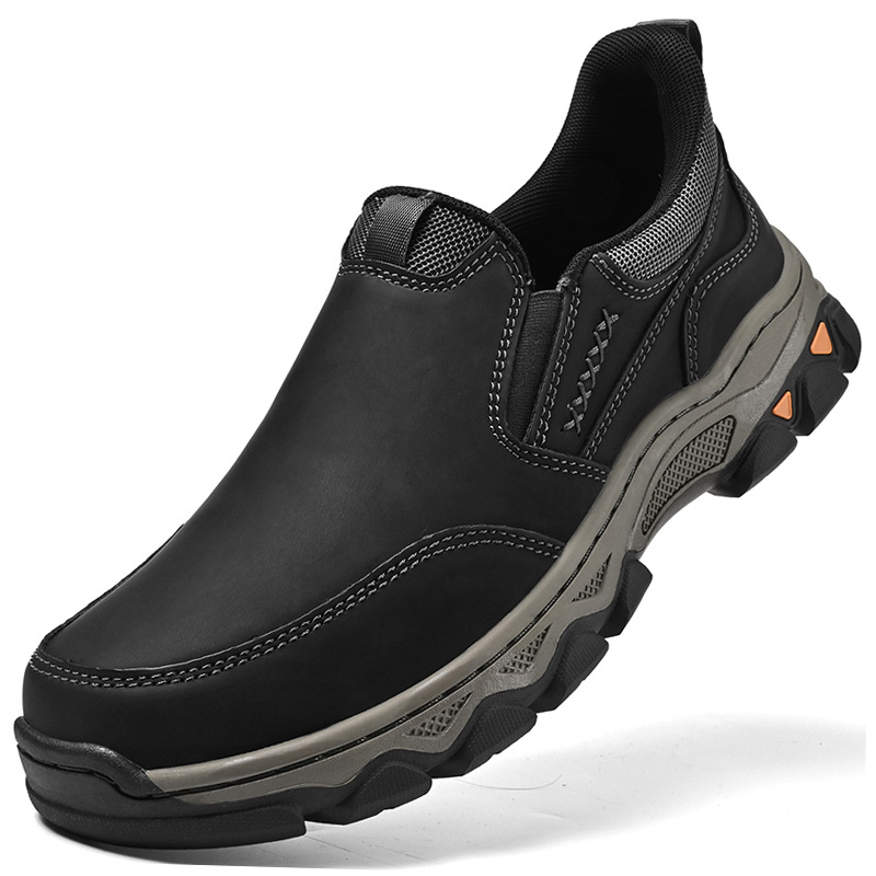 Rubber Wear-resistant Men's Casual Leather Shoes foto 2