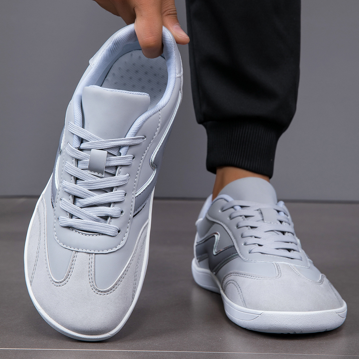 Plus Size Men's Shoes Wide Head Fashion Casual Sneaker foto 5