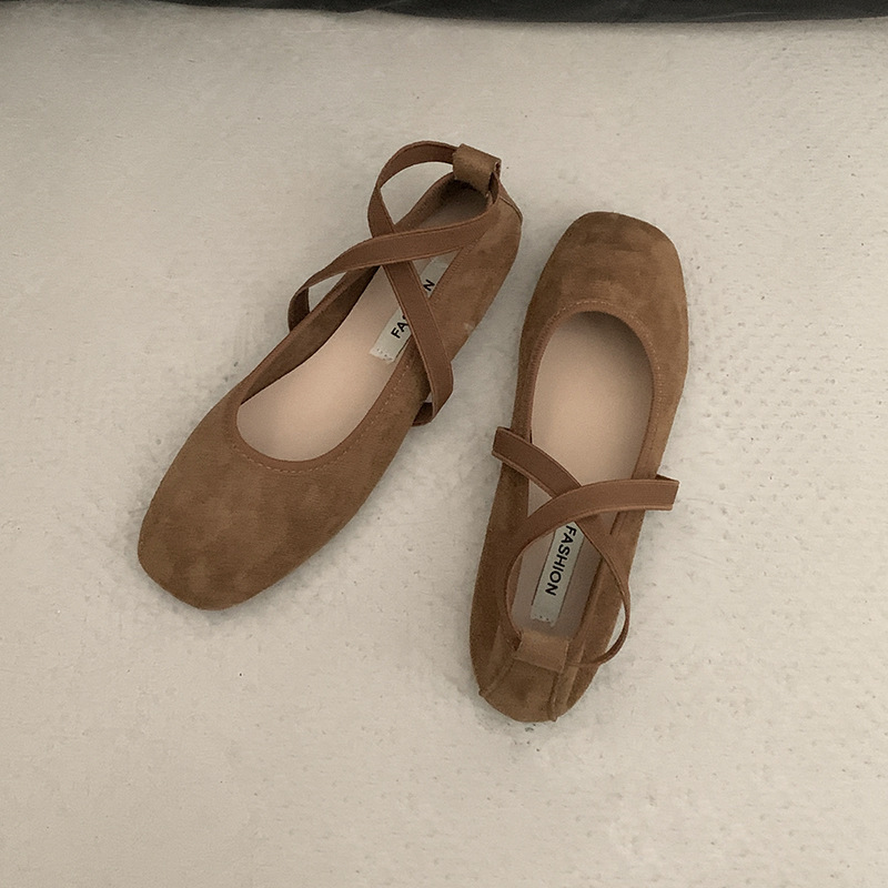 Womens Solid Color Versatile Low-cut Flat Shoes foto 5