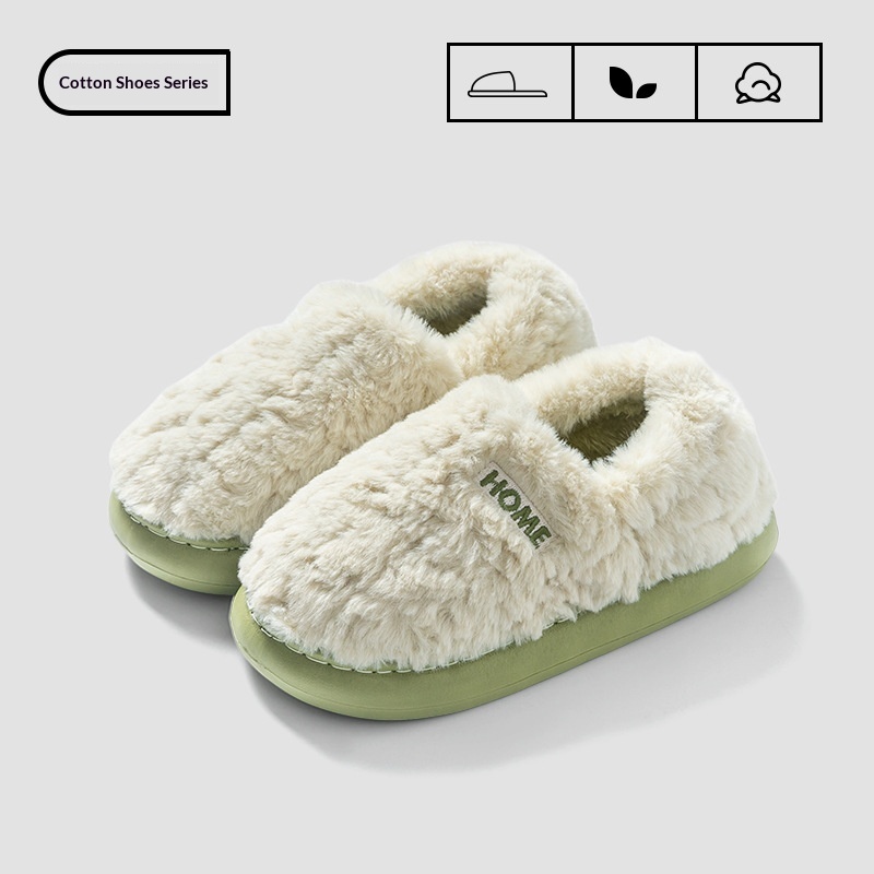 Indoor Home Warm And Anti-slip Cotton Slippers For Men foto 3