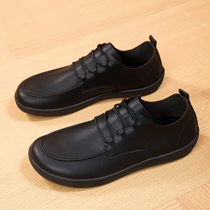 Summer Breathable Leather Beanie Shoes Men foto 2