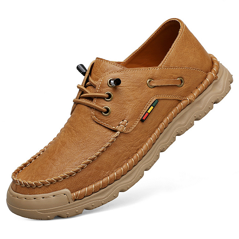 Men's Leather Shoes Genuine Leather Fashion Business Casual Shoes foto 4