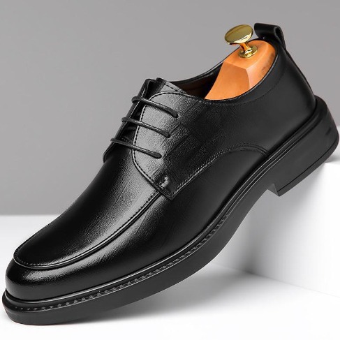Men's Leather Shoes Spring Fashion New Non-slip Breathable foto 2