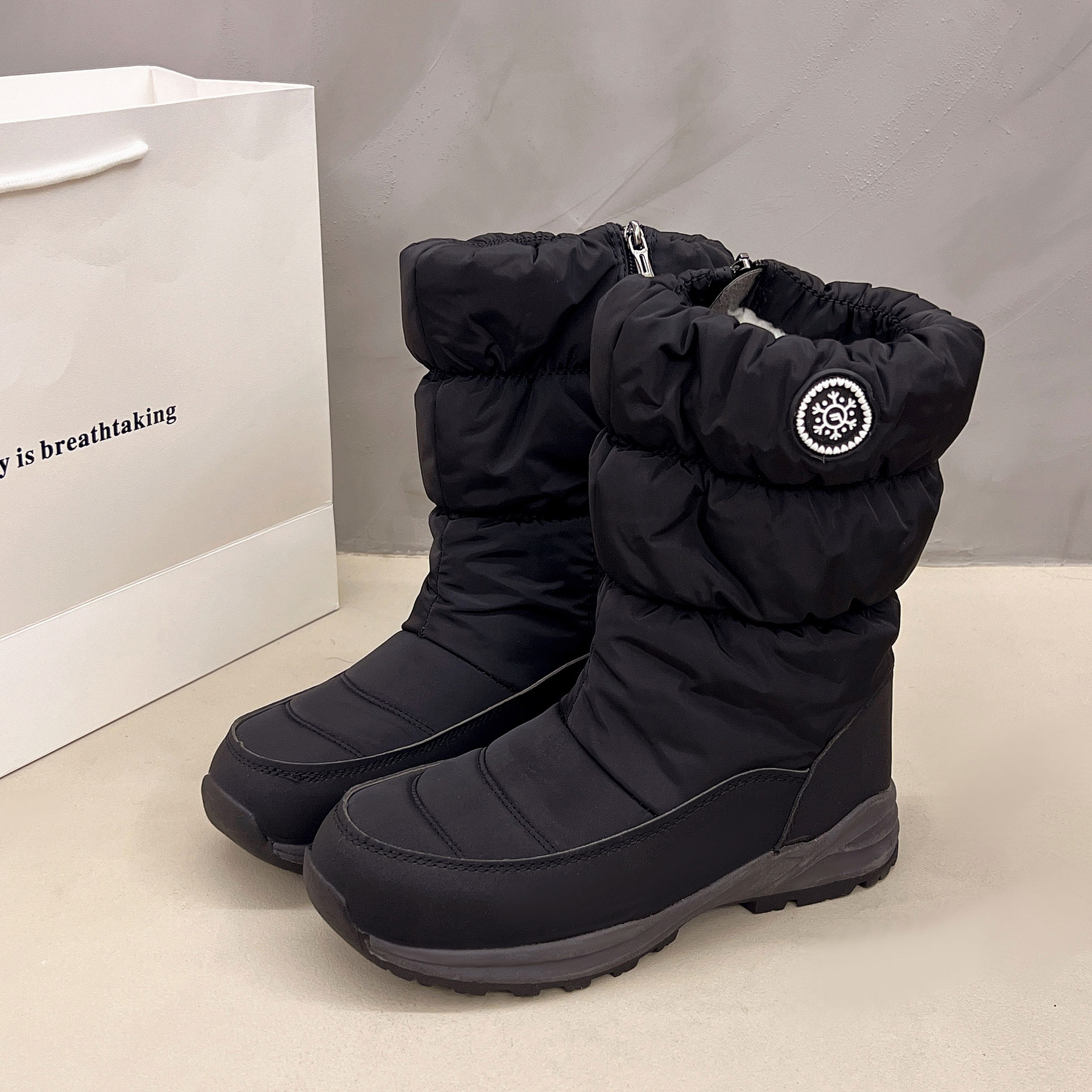 Thickened Cotton Mid-calf Snow Boots foto 2