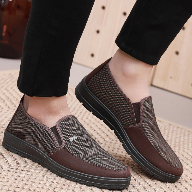 Men's Thin Shoes Slip-on Non-slip Elderly Dad Shoes Breathable Leisure foto 4