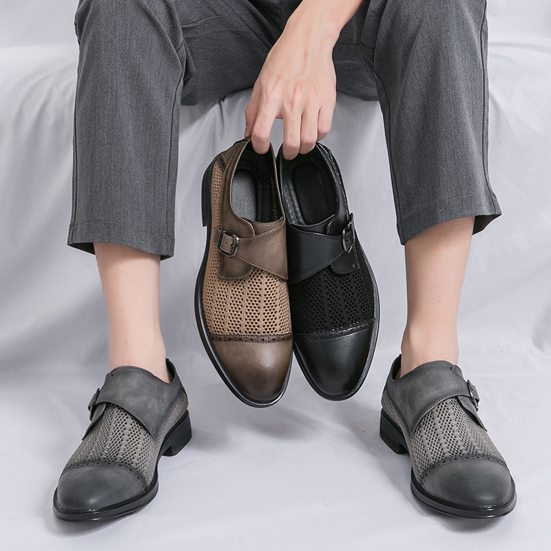 Breathable Pointed Toe Casual Sandals Casual Leather Shoes foto 2