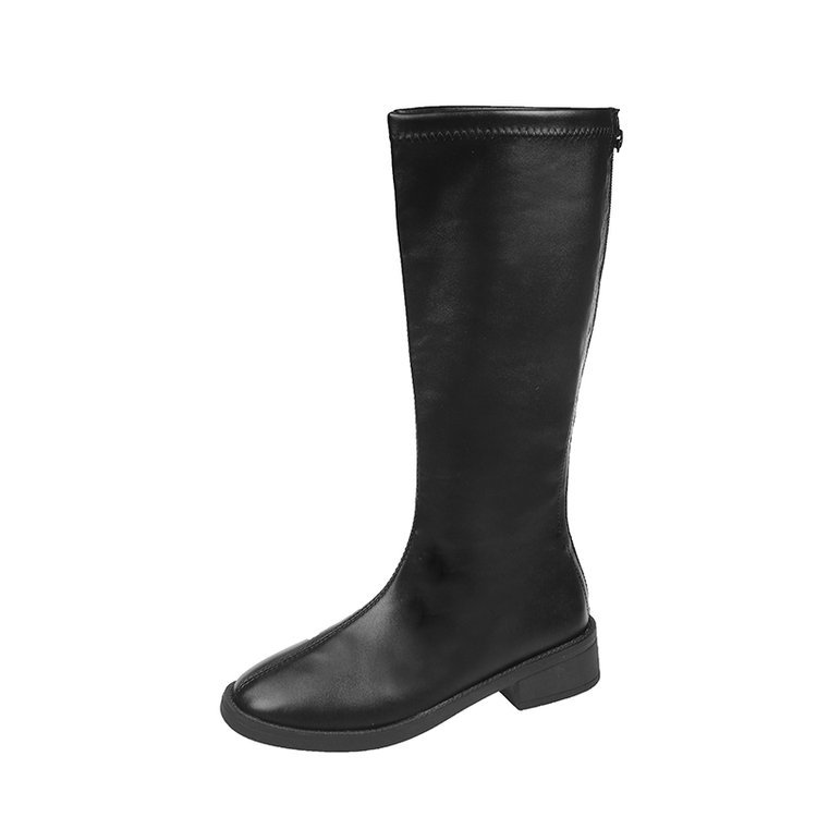 Korean Style Pure Color All-matching Knight Boots foto 5