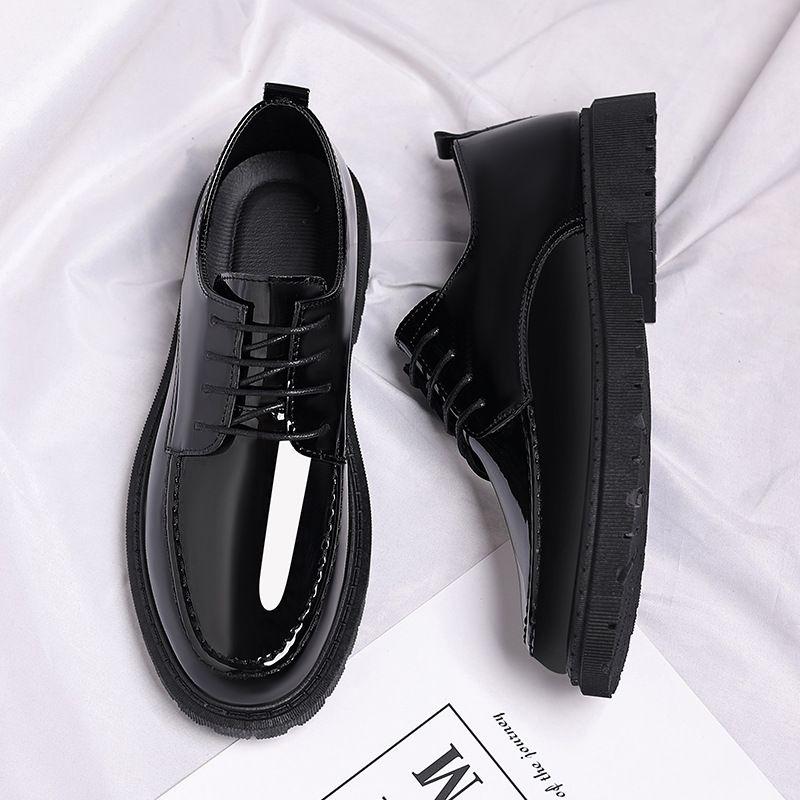 New-style Casual Leather Shoes For Men With A Polished Finish foto 3
