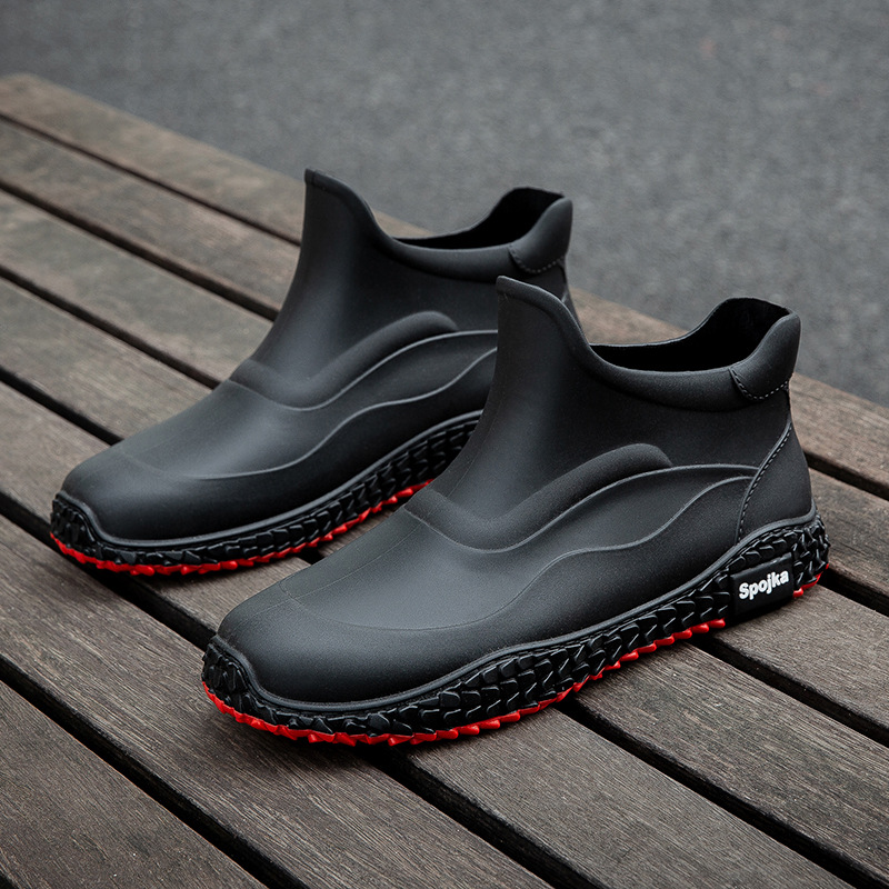 Fashion Korean Style Internet Celebrity Leisure Slip On Rubber Shoes foto 3