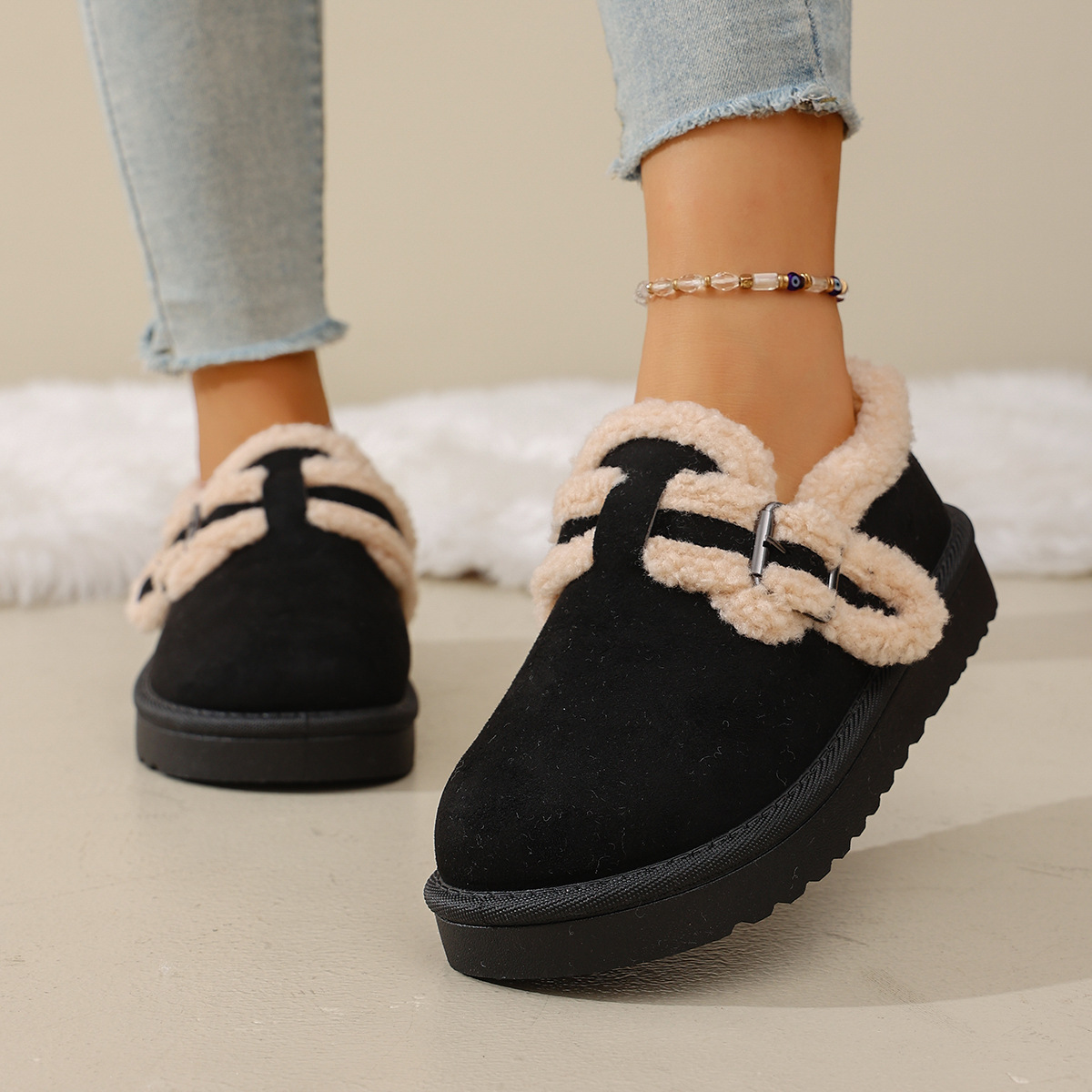Season New Retro Platform Cotton Shoes For Women foto 3