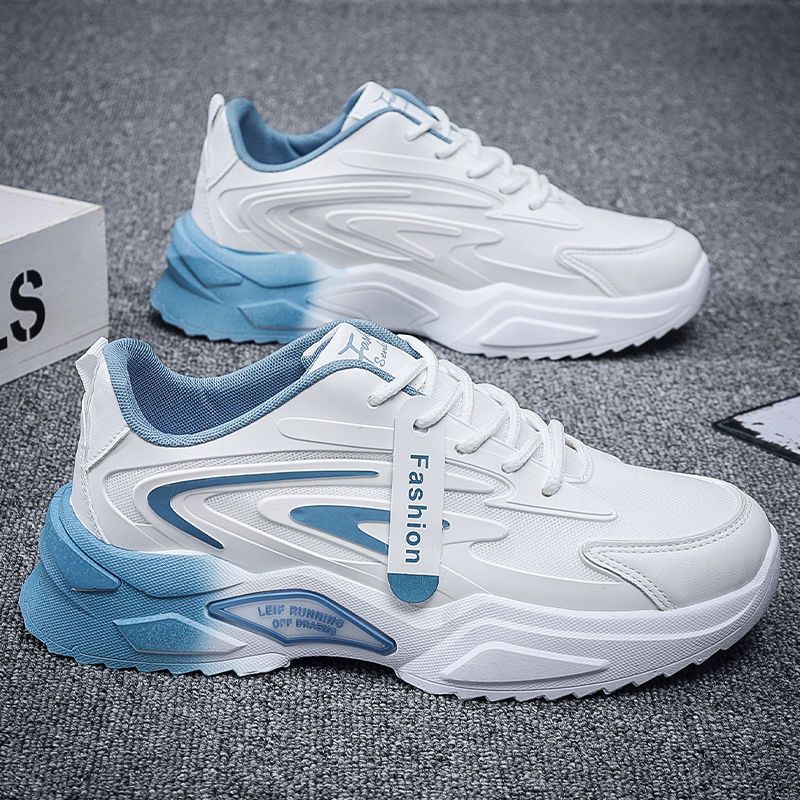 Men's Breathable Mesh Shoes Trendy All-Match Platform foto 4