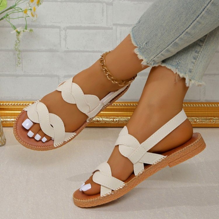 Woven Fashion Flat Summer Shoes Women foto 5