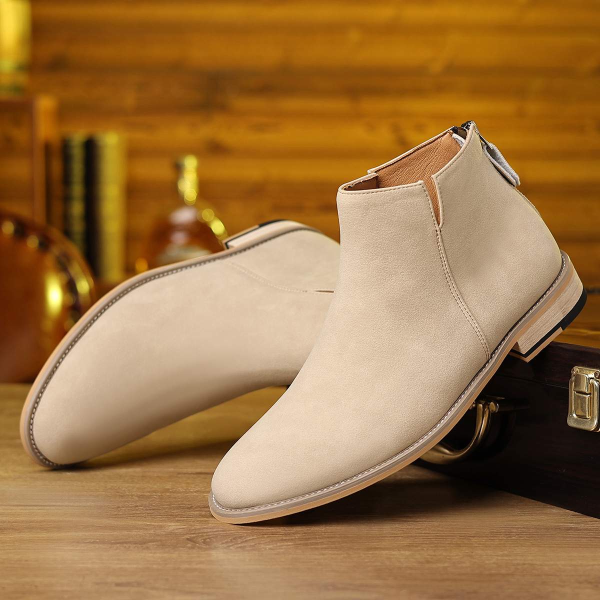 Autumn And Winter Retro Men's Matte Martin Boots foto 2