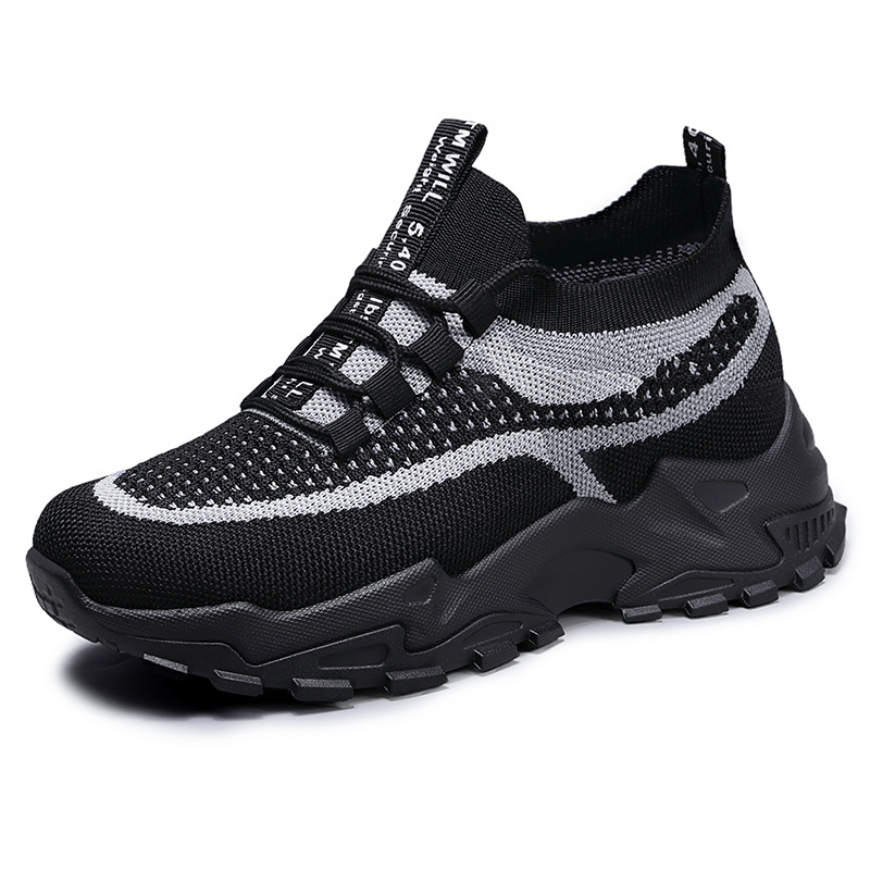 Soft Sole Lightweight Dad Shoes Women's Shoes Flying Woven Breathable Mesh Surface Shoes foto 5