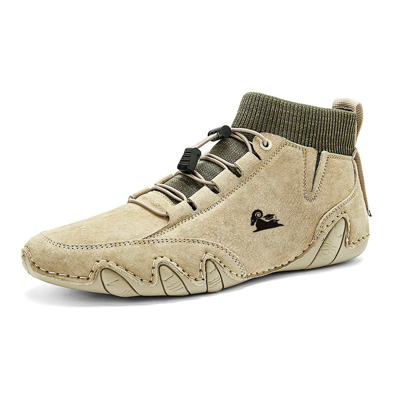 Fleece-lined Handmade Cotton Shoes Men foto 2