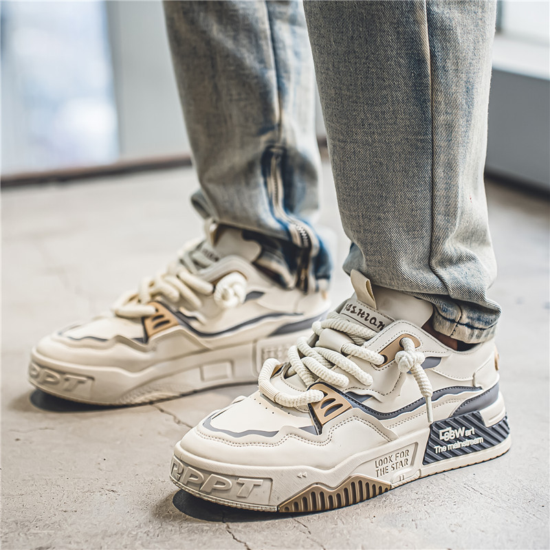 Men's Shoes Summer Versatile Platform Casual Flat Shoes Non-slip Youth Fashionable Sports Shoes foto 3