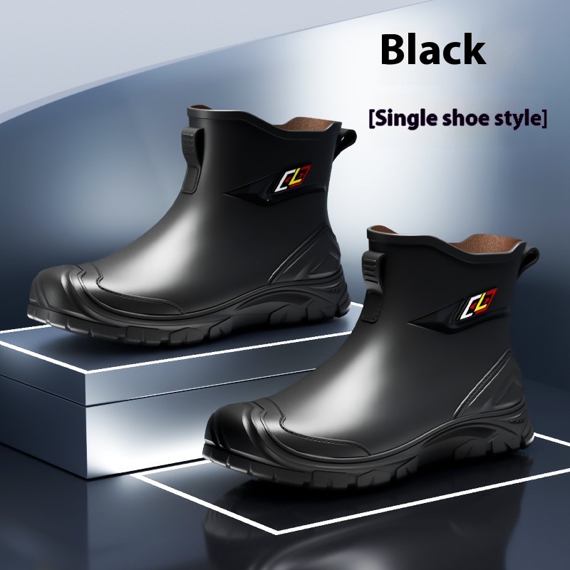 Non-slip Wear-resistant Outdoor Trendy Rain Shoes foto 5