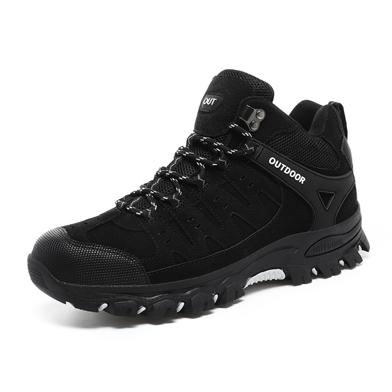Plus Size Hiking Shoes Men's High-top Hiking Non-slip Wear-resistant foto 2