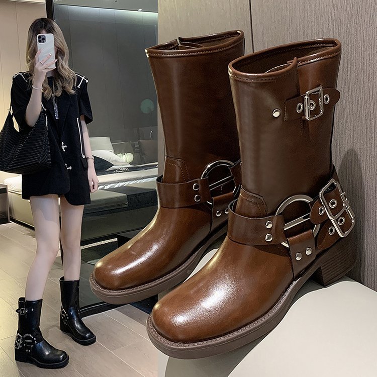 British Platform Fashion Trendy Women's Boots foto 2