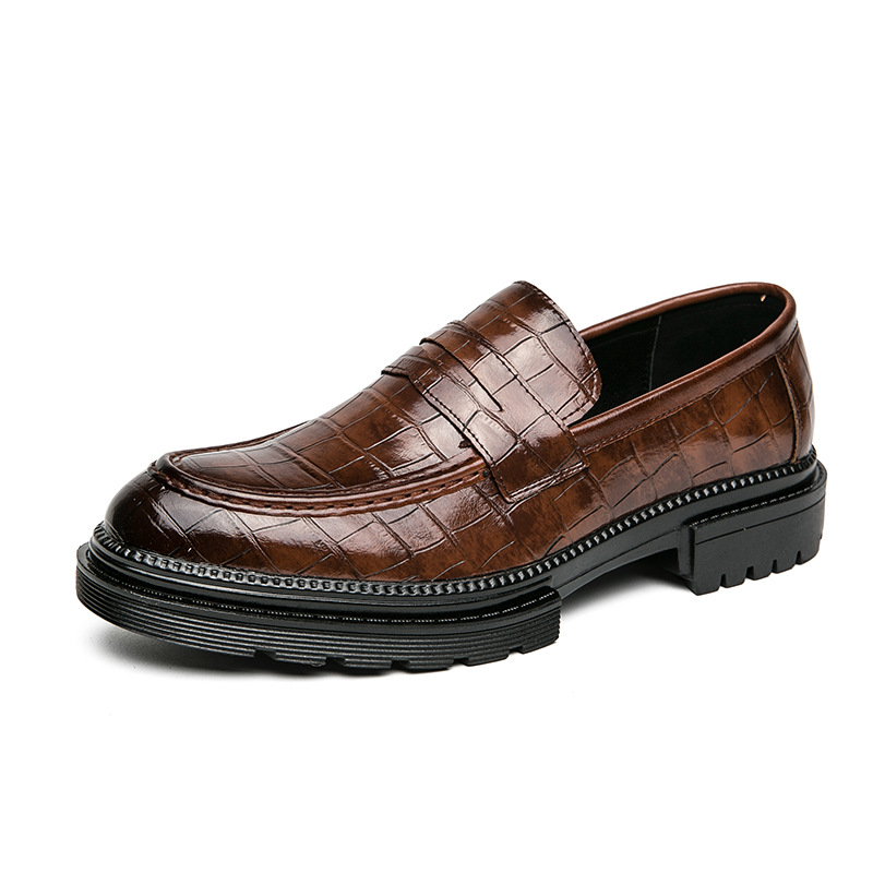 Plus Size Men's Slip-on Platform Slip-on Loafers foto 3