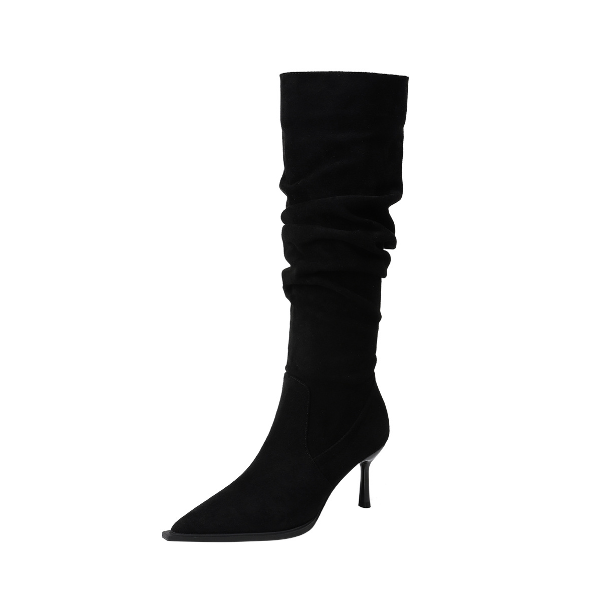 Pointed Toe Skinny Boots Below The Knee Boots foto 5