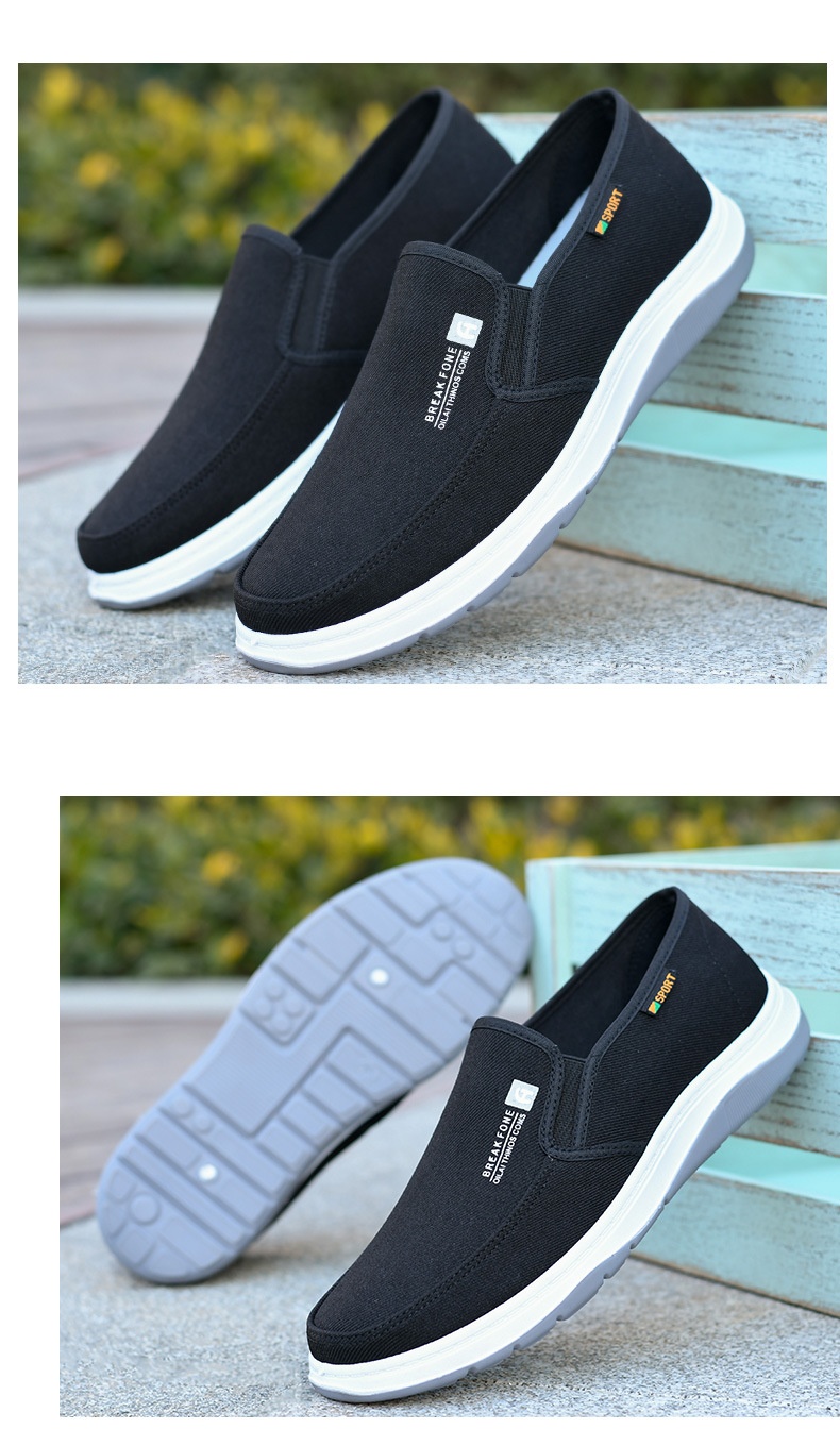 Denim Casual Shoes Slip-on Simple Slip-on Soft Bottom Work Shoes Board Shoes foto 2