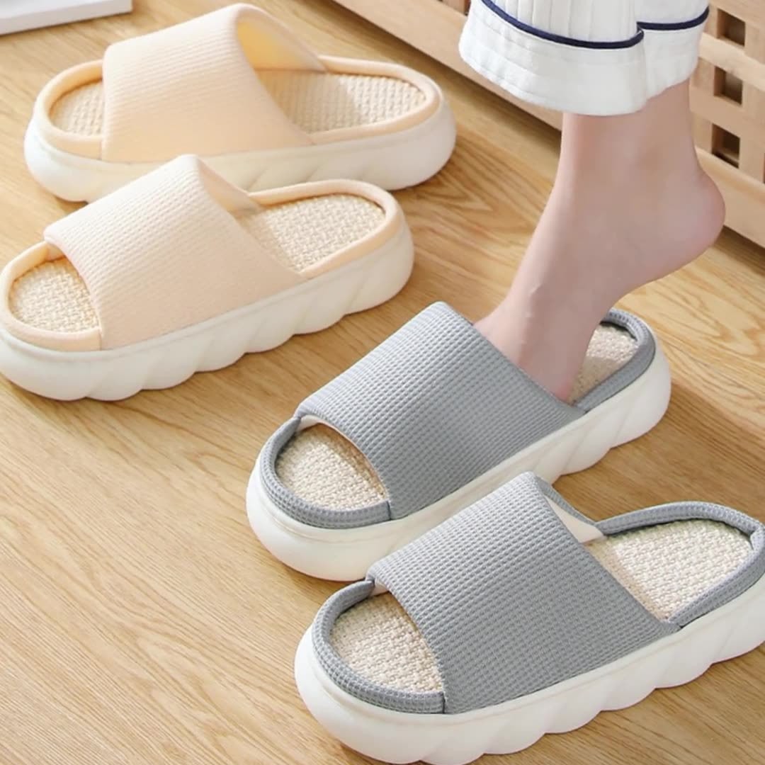 Men And Women Indoor Home Four Seasons Household Slippers foto 2
