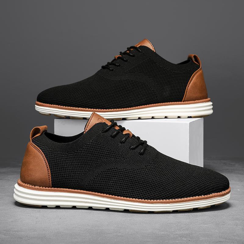 Men's Mesh Formal Oxford Shoes Business Casual Walking Shoes foto 2