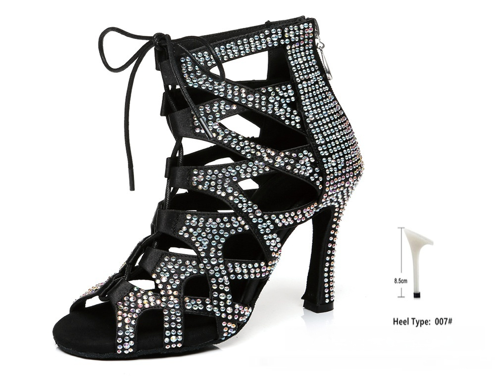 Women's High-top Lace-up Jazz Dance Shoes foto 4