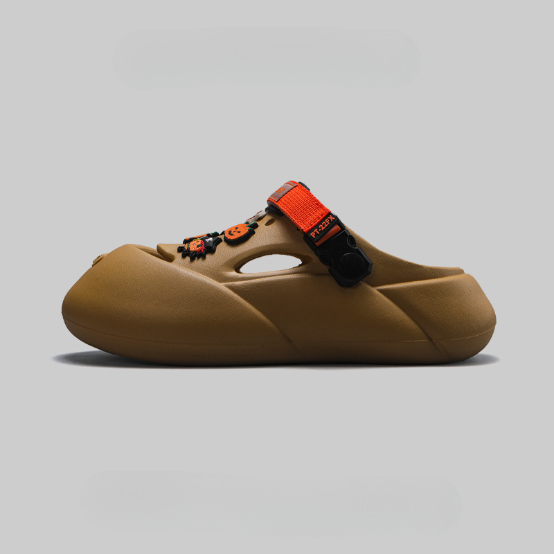 Summer Funny Baotou Beach Hole Shoes Men foto 3