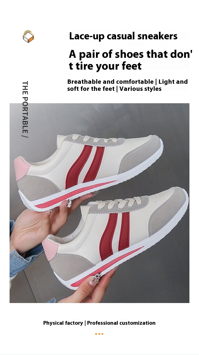 Lace-up Soft Bottom Running Leisure Sneaker foto 3