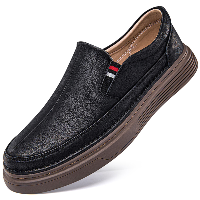 Men's Fashion Personality Cowhide Casual Shoes foto 5