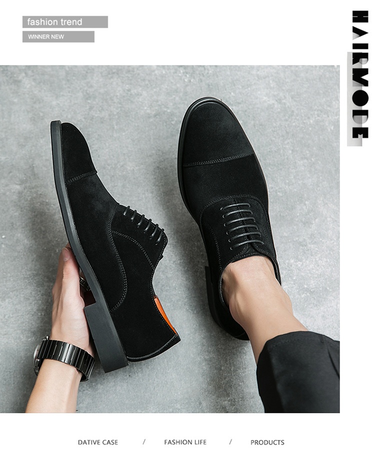 Frosted Business Casual Leather Shoes foto 2