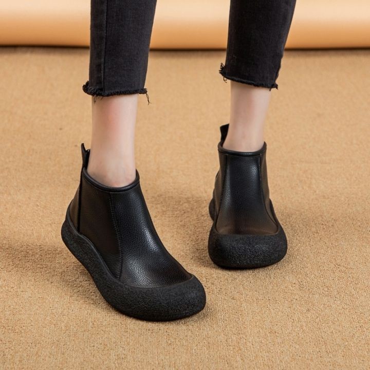 Vintage Womens Boots With Soft Soles For Comfort Casual Style And Versatile Wear foto 3